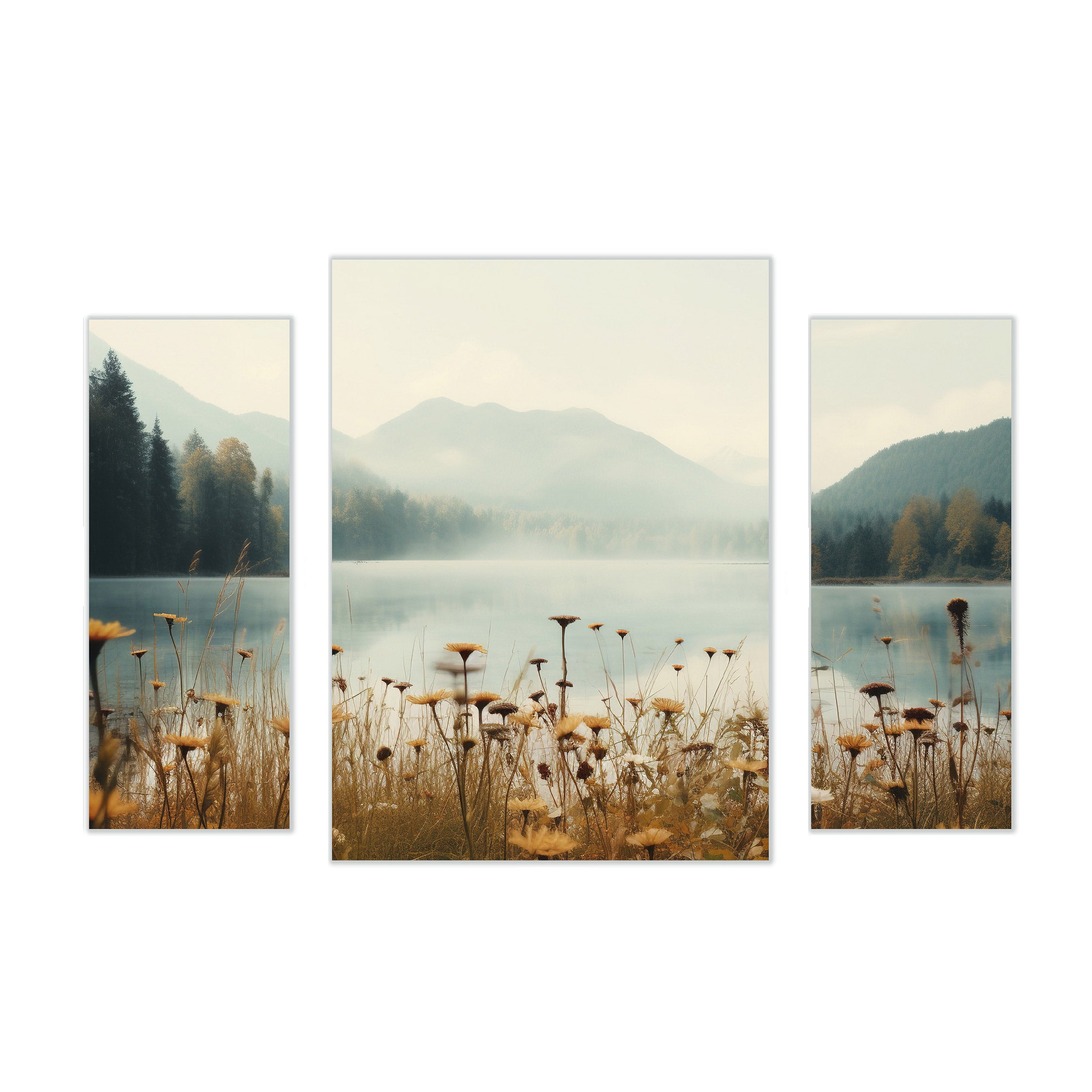 Arthouse Mountain Lake 3 in 1 Canvas Set