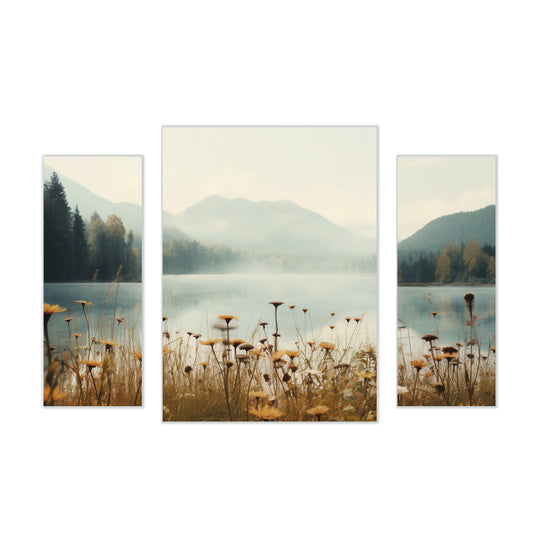 Arthouse Mountain Lake 3 in 1 Canvas Set