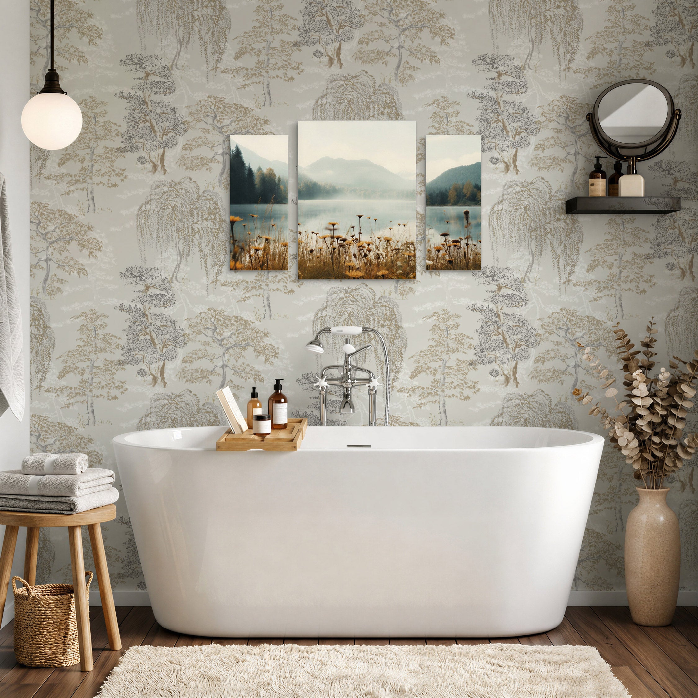 Arthouse Mountain Lake 3 in 1 Canvas Set