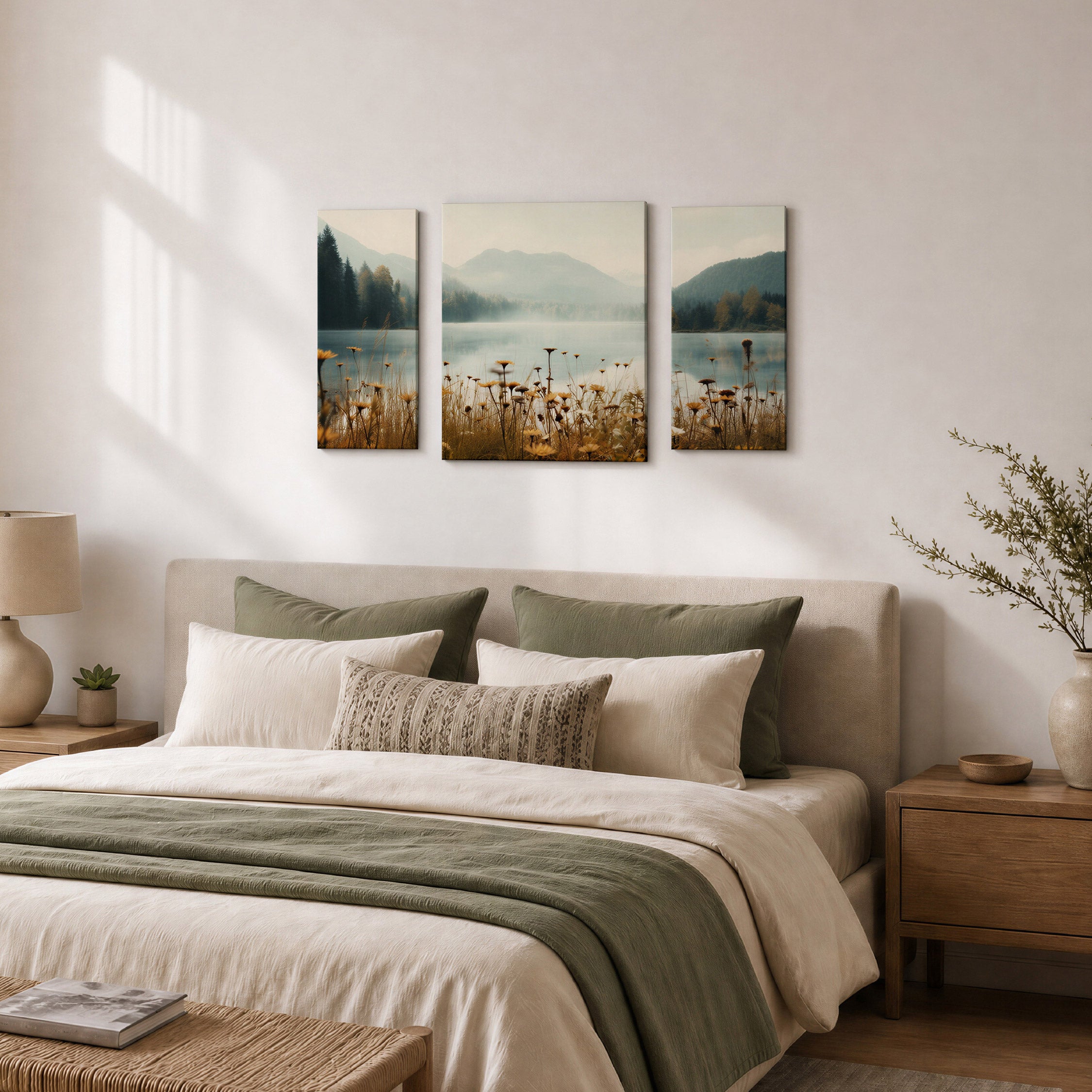 Arthouse Mountain Lake 3 in 1 Canvas Set