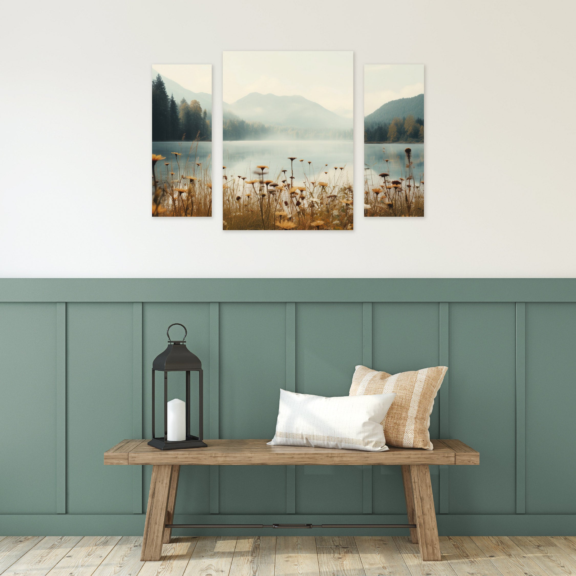 Arthouse Mountain Lake 3 in 1 Canvas Set