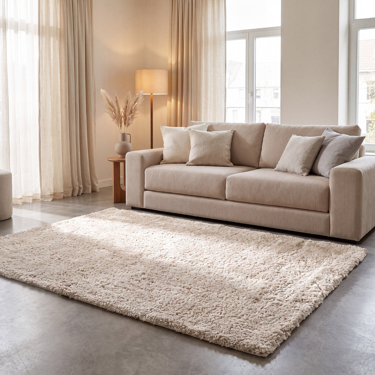 Arthouse Snuggle Soft Touch Cream Rug