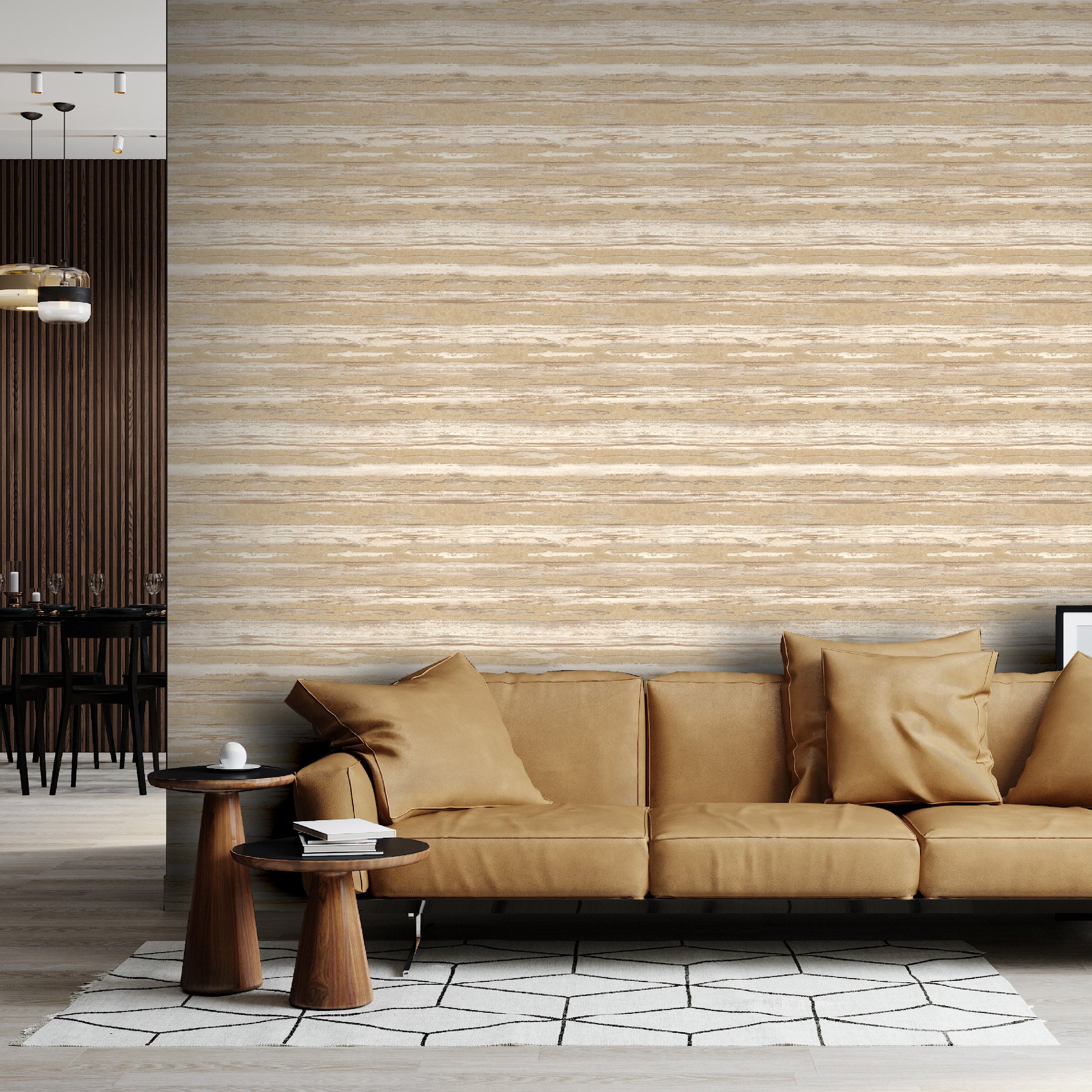 Sahara Cream/Gold Wallpaper