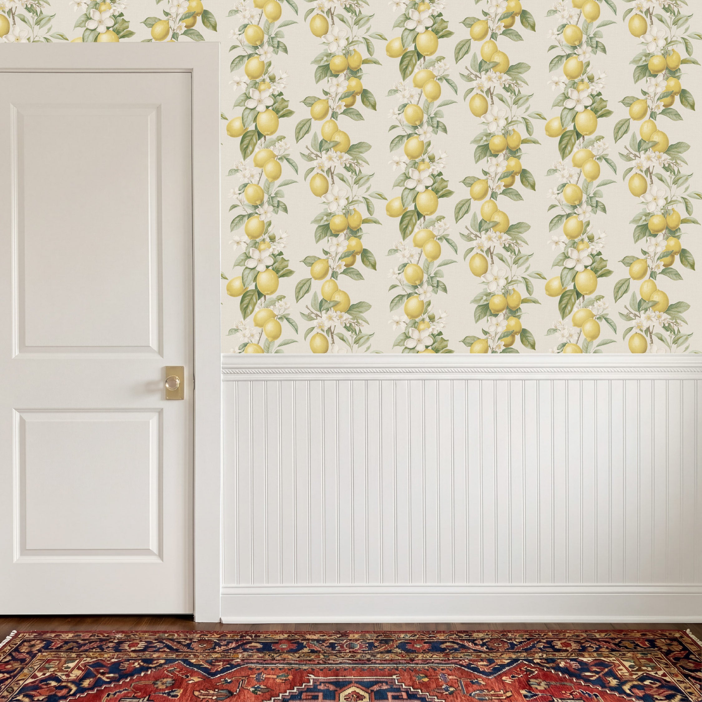 Lemon Trail Yellow Wallpaper