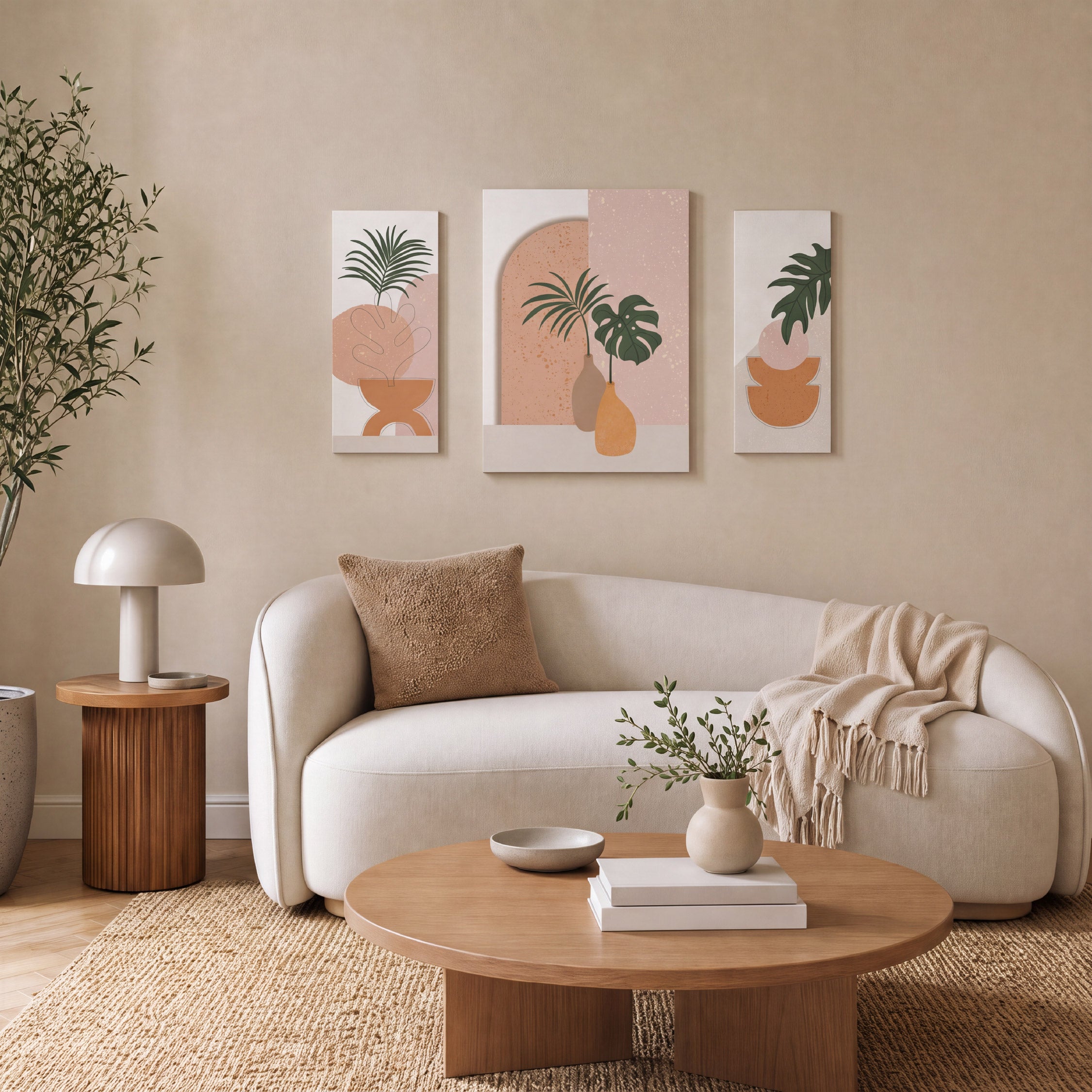 Arthouse Abstract Vase 3 in1 Canvas Set