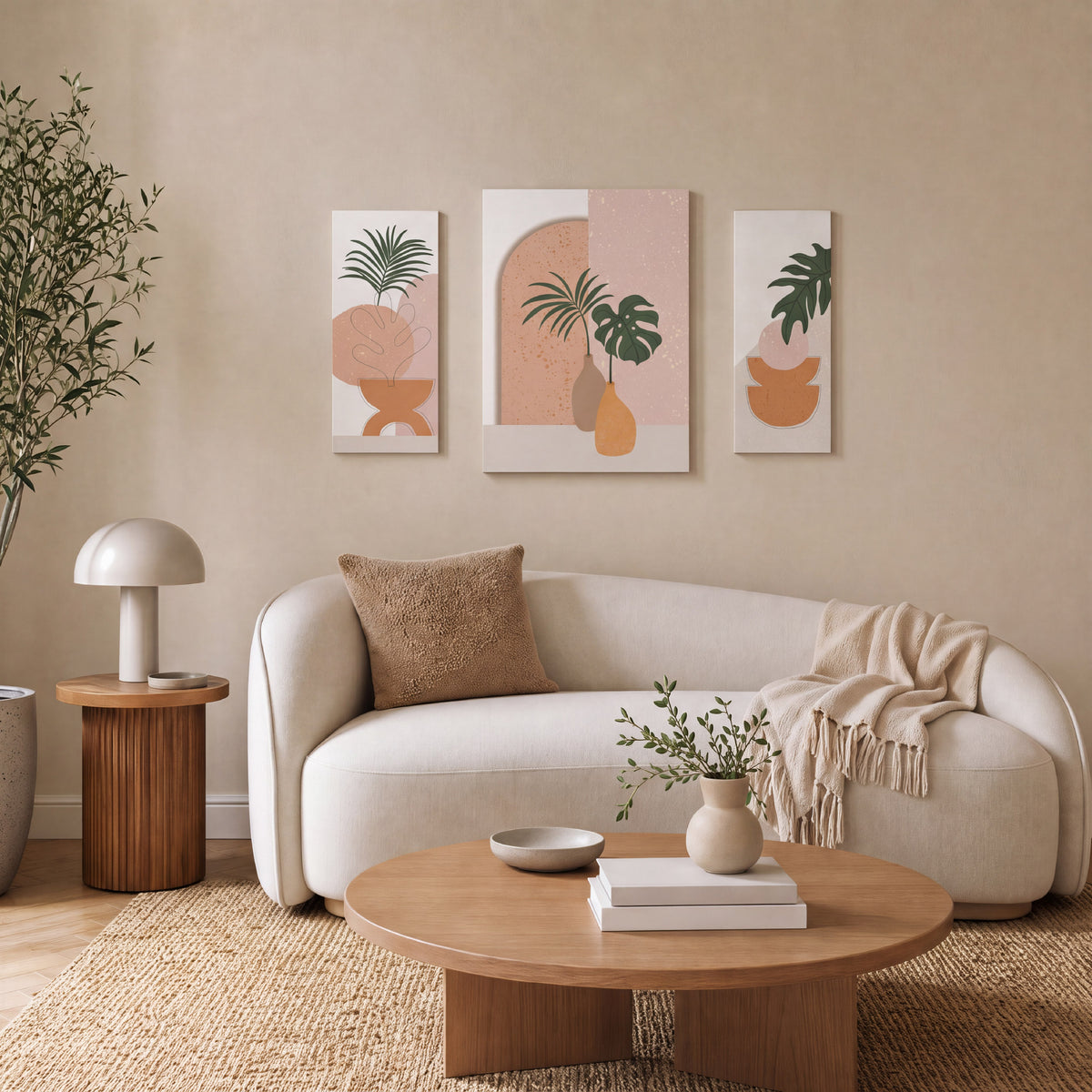 Arthouse Abstract Vase 3 in1 Canvas Set