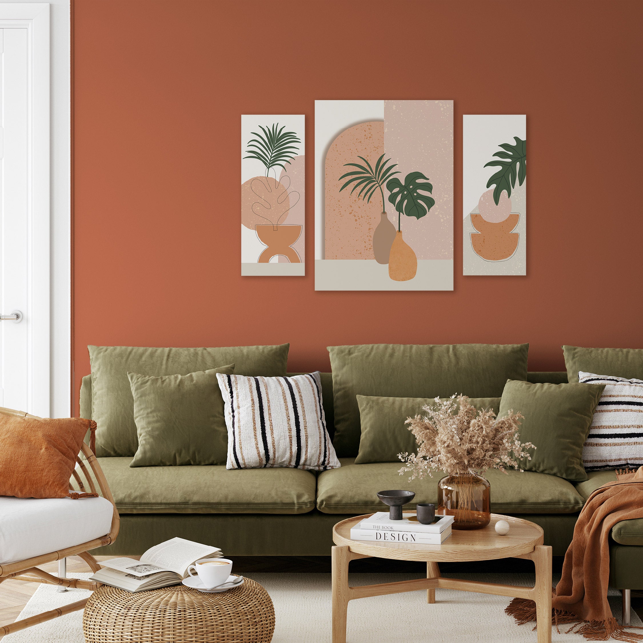 Arthouse Abstract Vase 3 in1 Canvas Set
