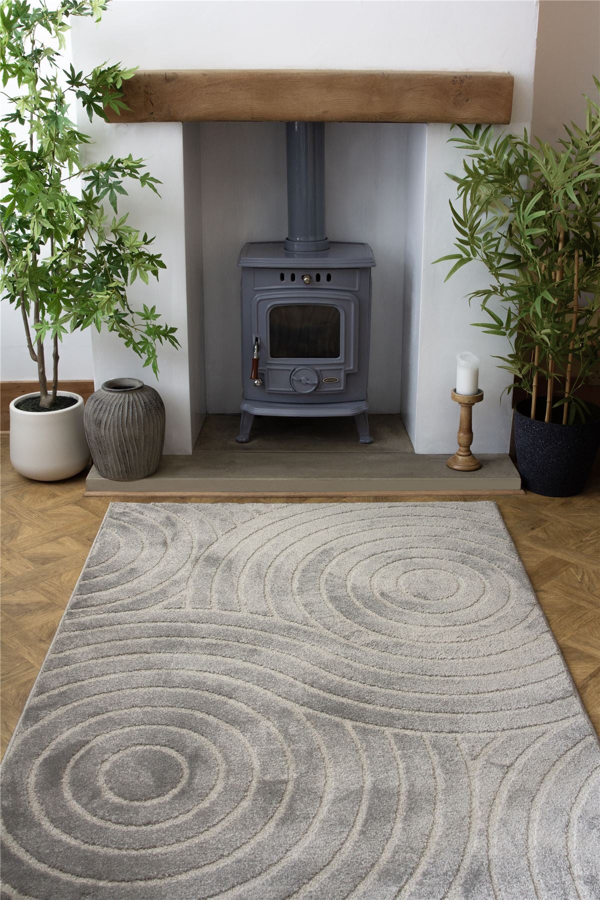 Rhythm Sculpt Grey Rug