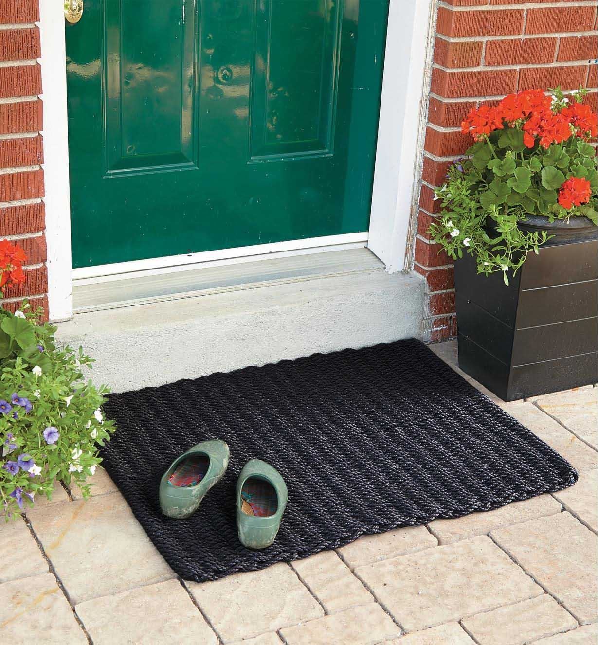 Didsbury Braided Polypropylene 45x75cm Charcoal Doormat