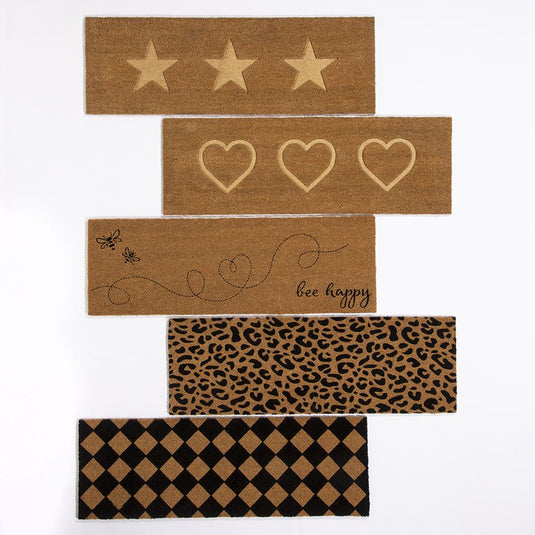 Astley Diamonds Printed PVC Backed Coir 40x120cm Doormat