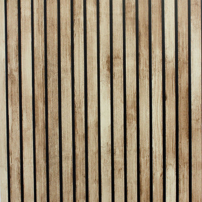 Wood Slats Natural Wallpaper