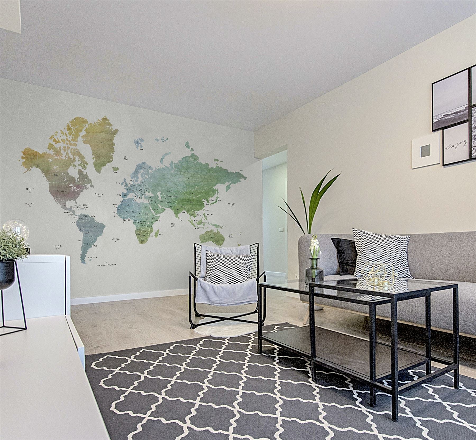 World Map Mural 3 x 2.8m sw12