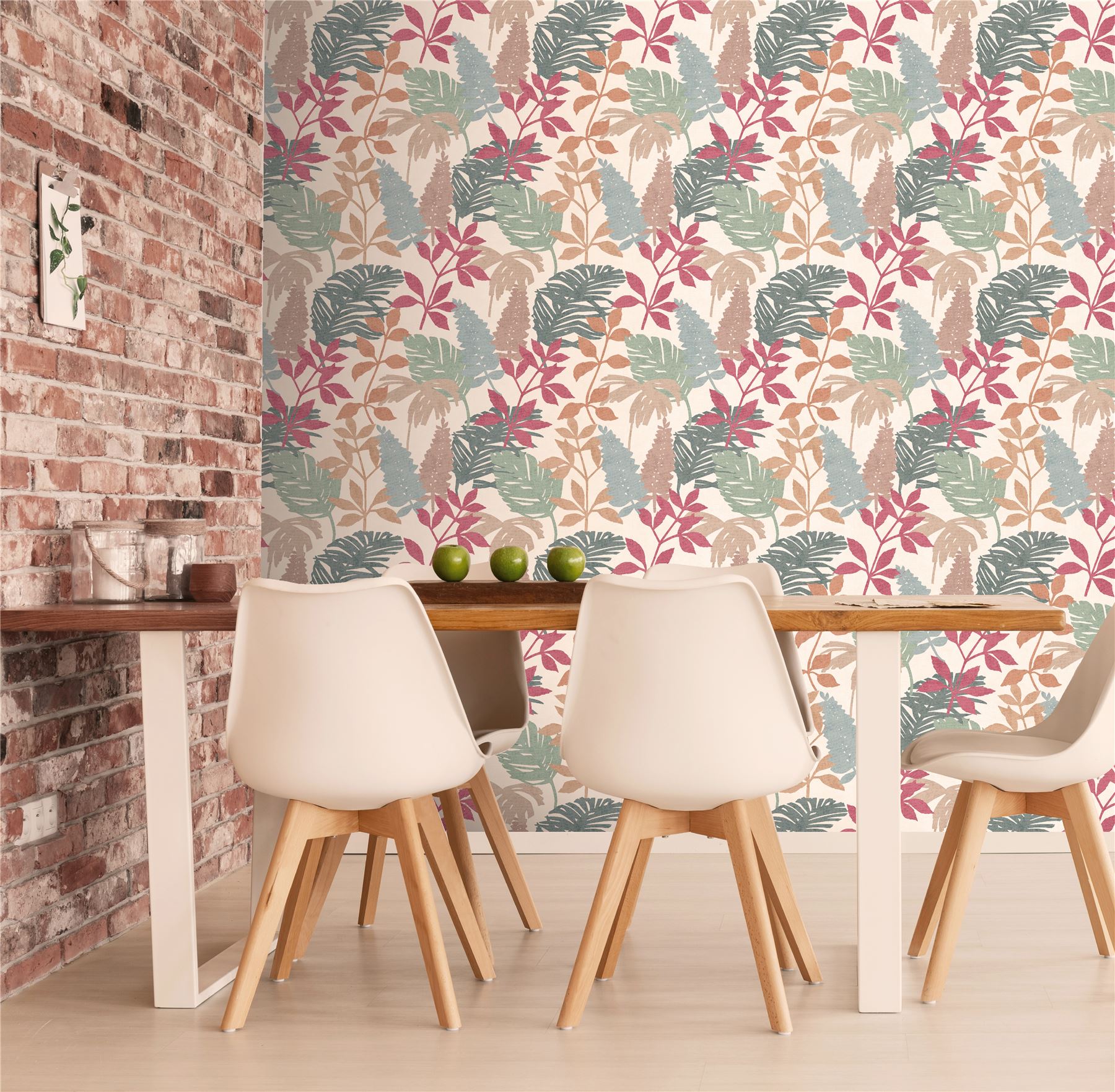 Fun Leaf Soft Multi Wallpaper