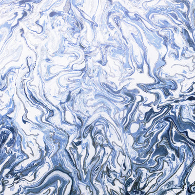 Liquid Marble Navy Wallpaper