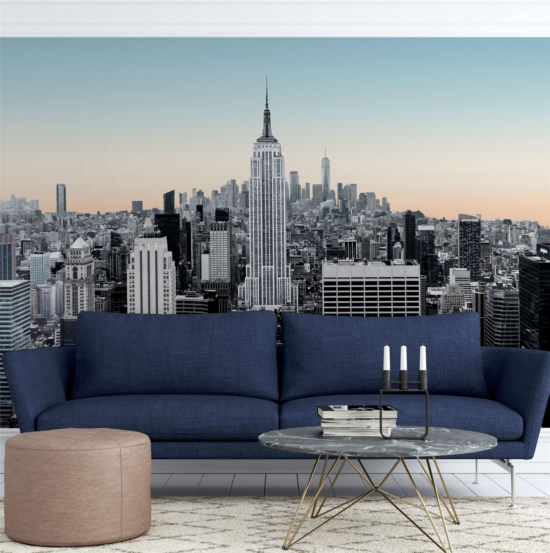 New York Sunset Mural 3 x 2.8m