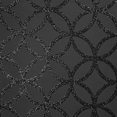 Sequin Geo Black Wallpaper