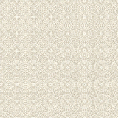 Symmetrical Chic Ivory and Silver Wallpaper