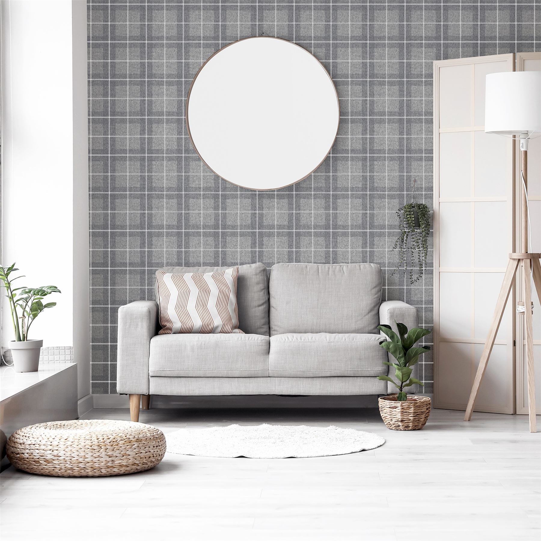 Heritage Check Grey/Silver