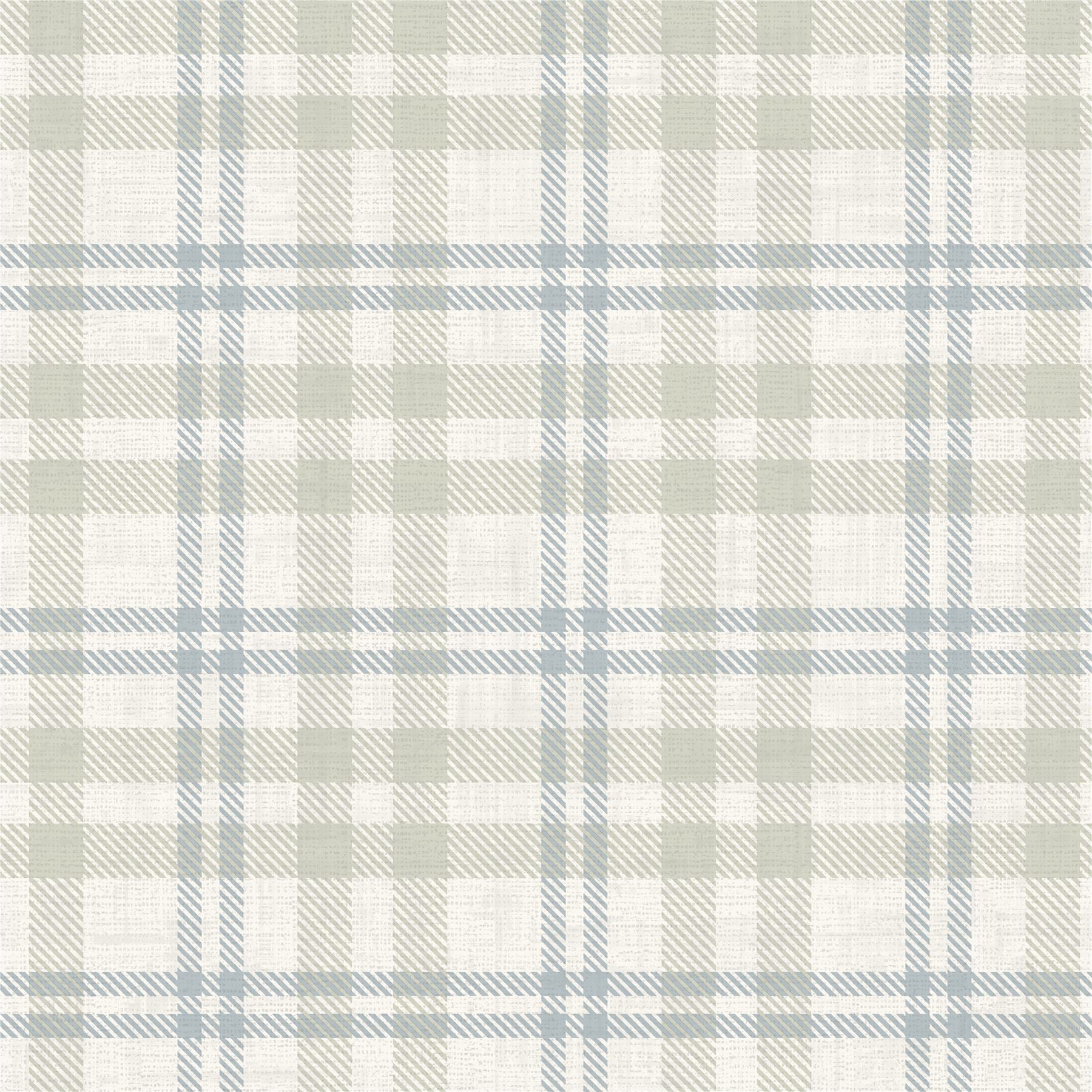 Countryside Check Natural Wallpaper