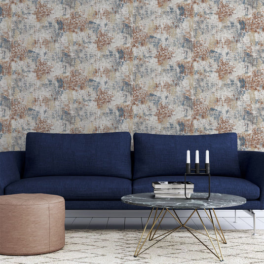 Abstract Texture Copper Navy sw12