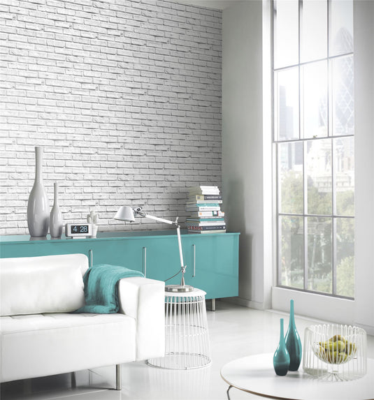 White Brick Wallpaper sw12
