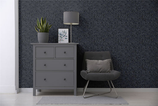 Textured Marble Navy / Silver Wallpaper sw6