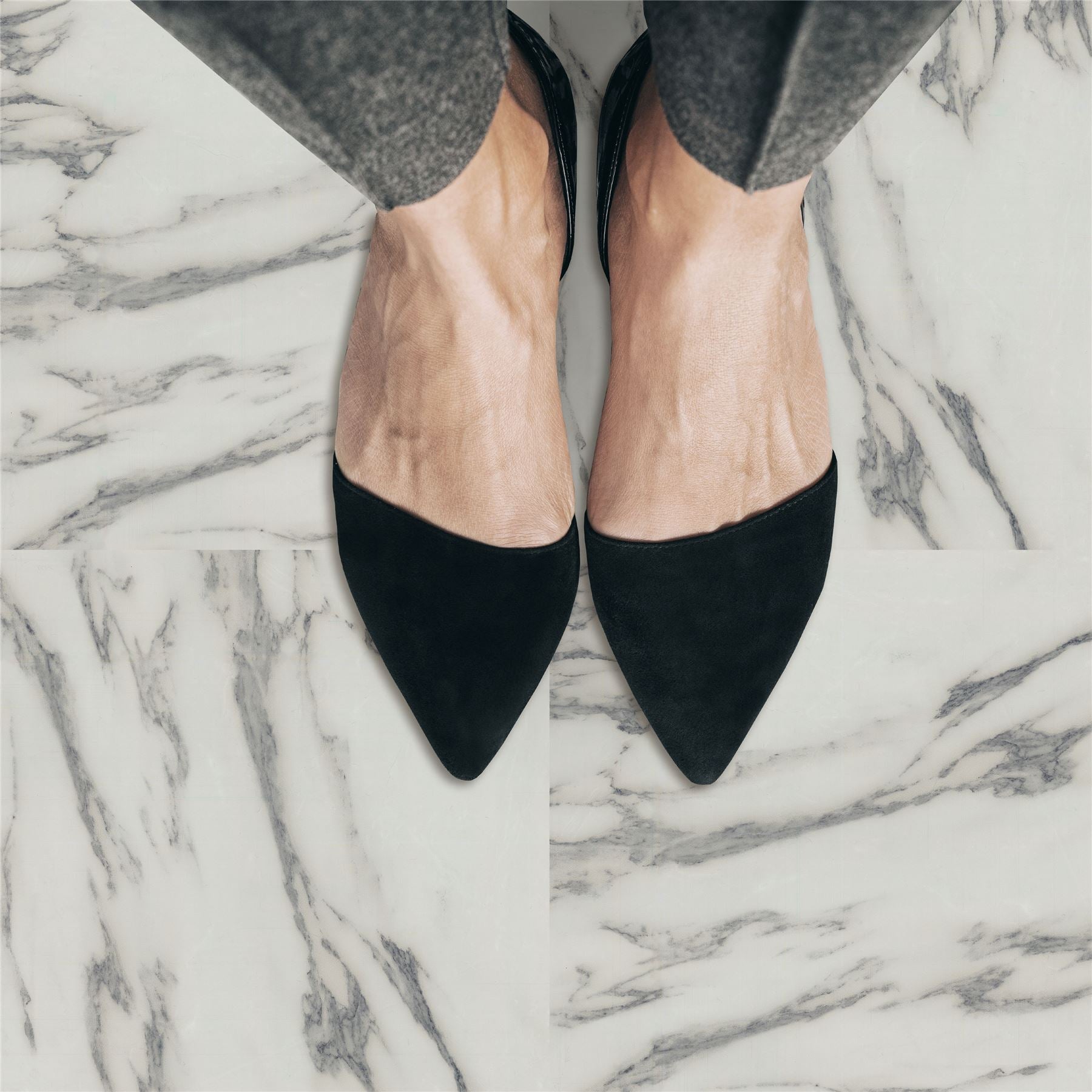 Floor Tile Carrara Marble 30.5x30.5cm Mono (10 Tiles Per Pack) - sw6