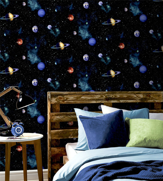 Cosmos Charcoal Wallpaper sw12
