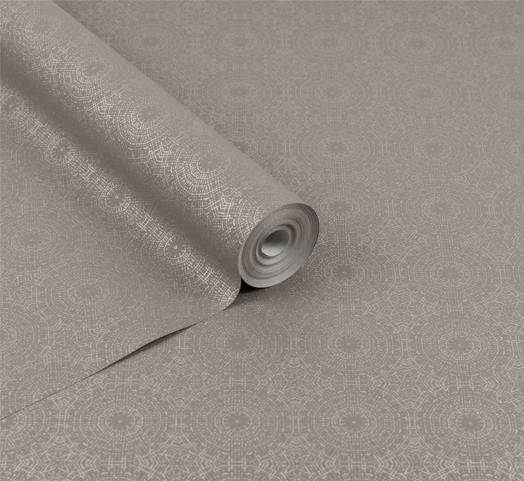 Symmetrical Chic Slate and Silver Wallpaper