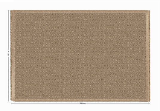 Jute Effect Herringbone 200 x 290cm Rug