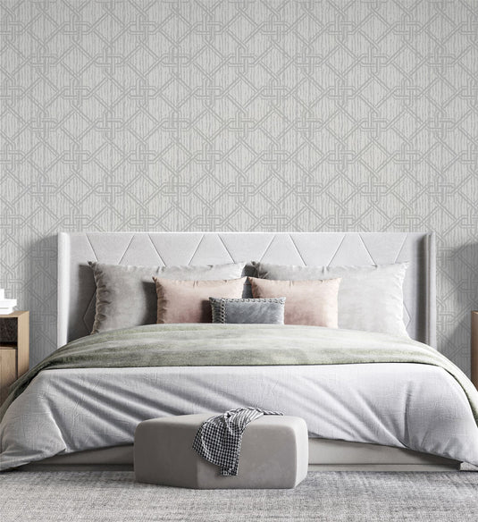 Gianni Foil Silver Wallpaper sw9
