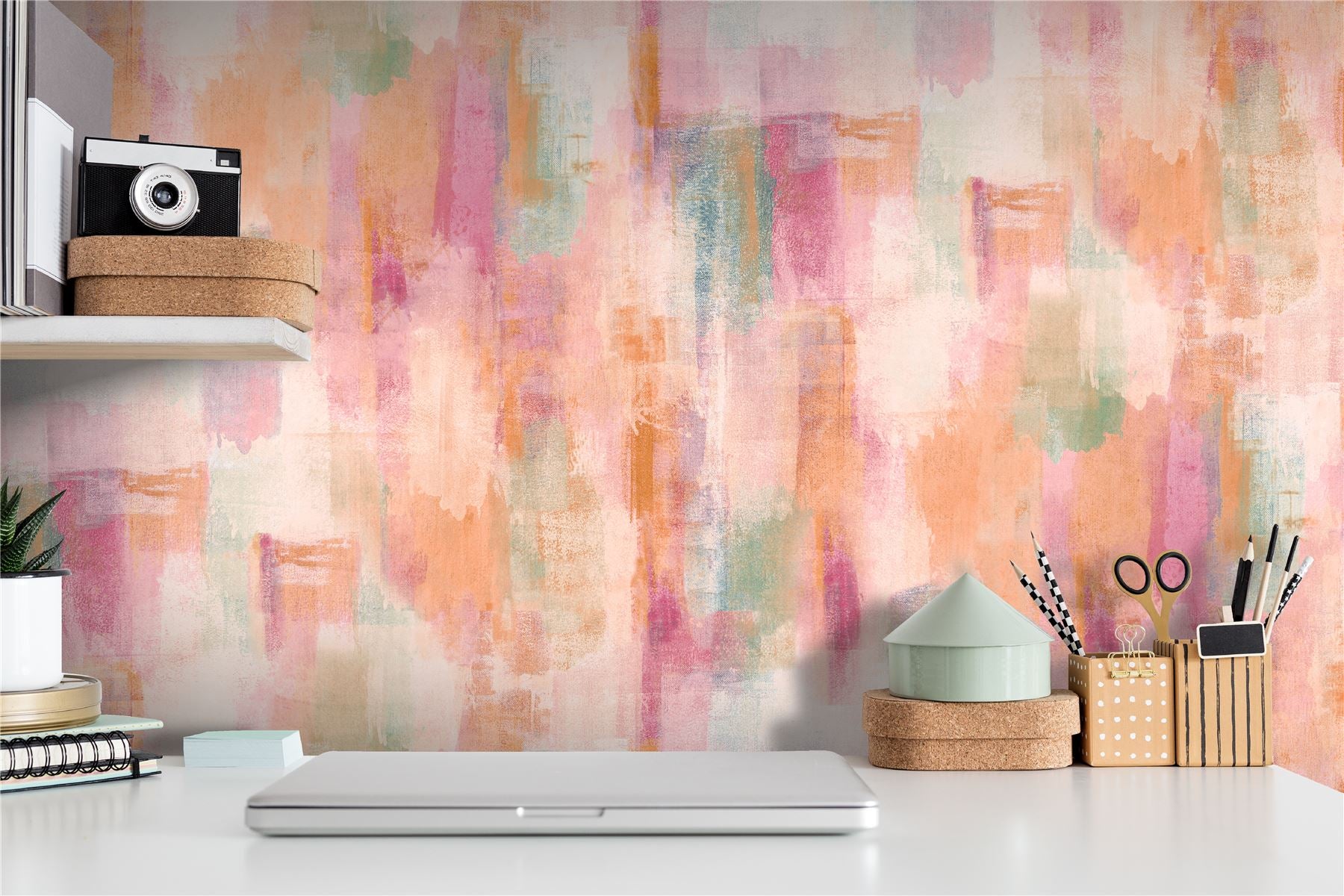 Painterly Pattern Multi Wallpaper