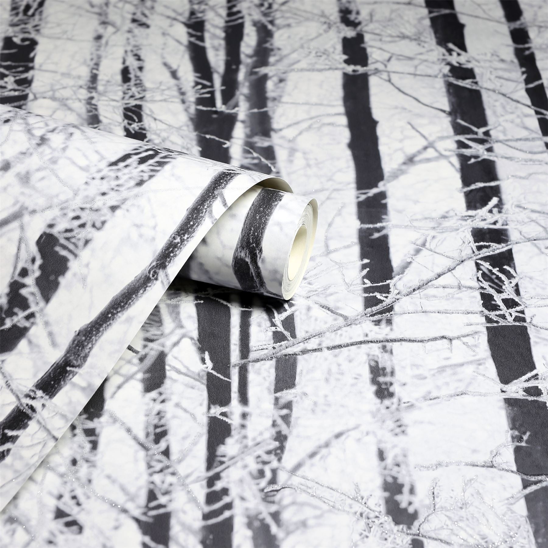 Frosted Wood Silver Wallpaper sw12