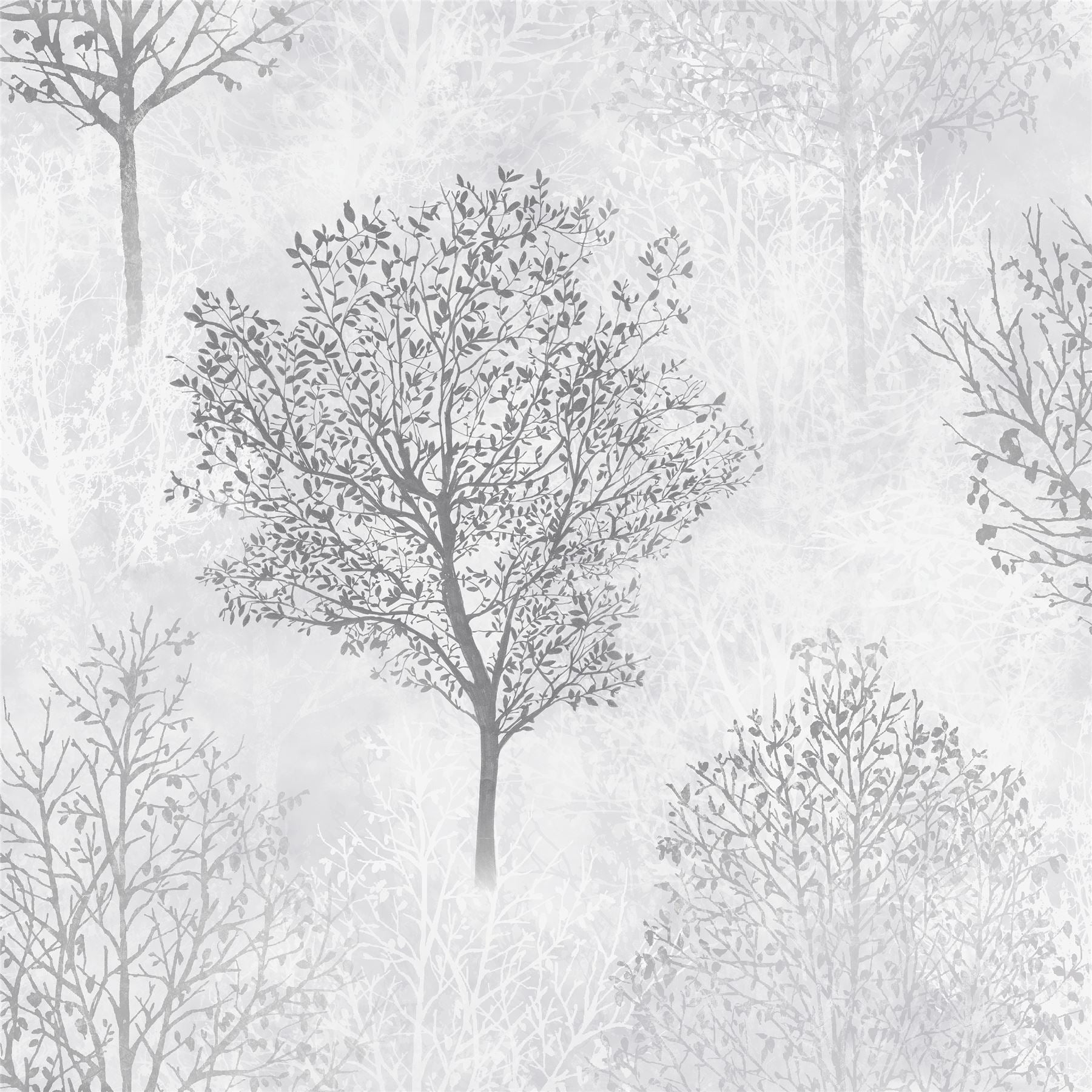 Wonderland Mono Wallpaper