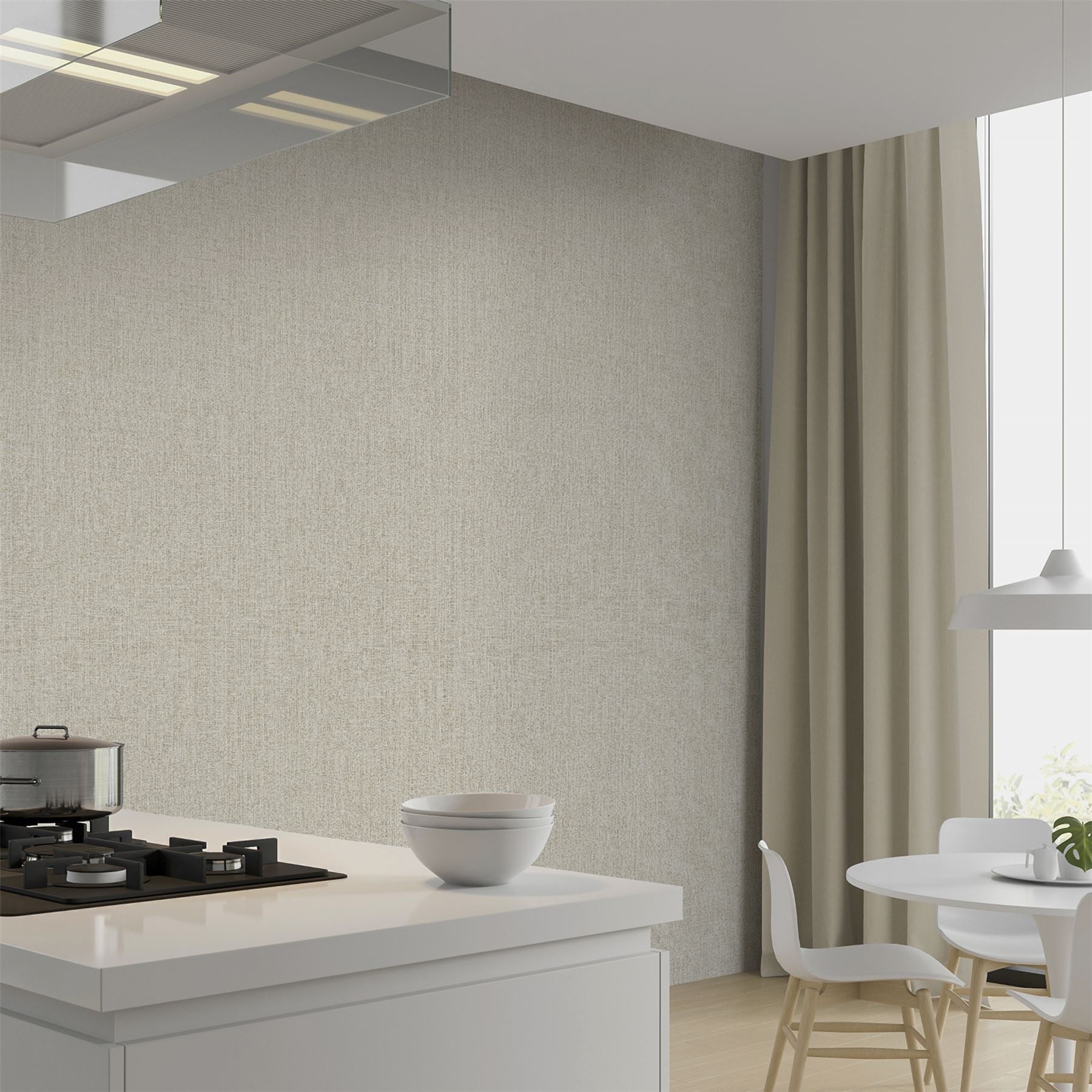 Luxe Hessian Taupe Wallpaper