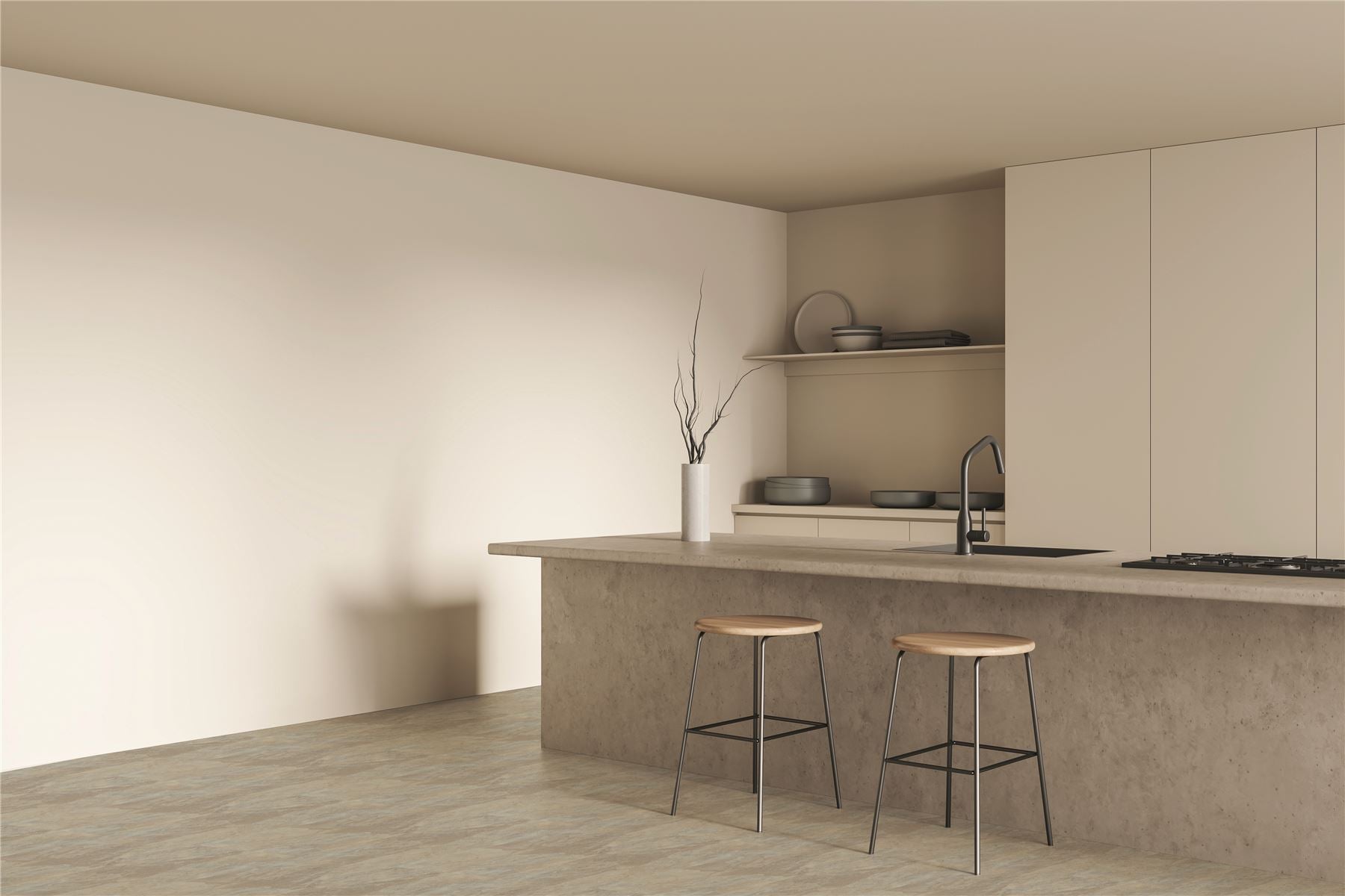 Floor Tile Stone 30.5x30.5cm Natural (10 Tiles Per Pack) - sw6