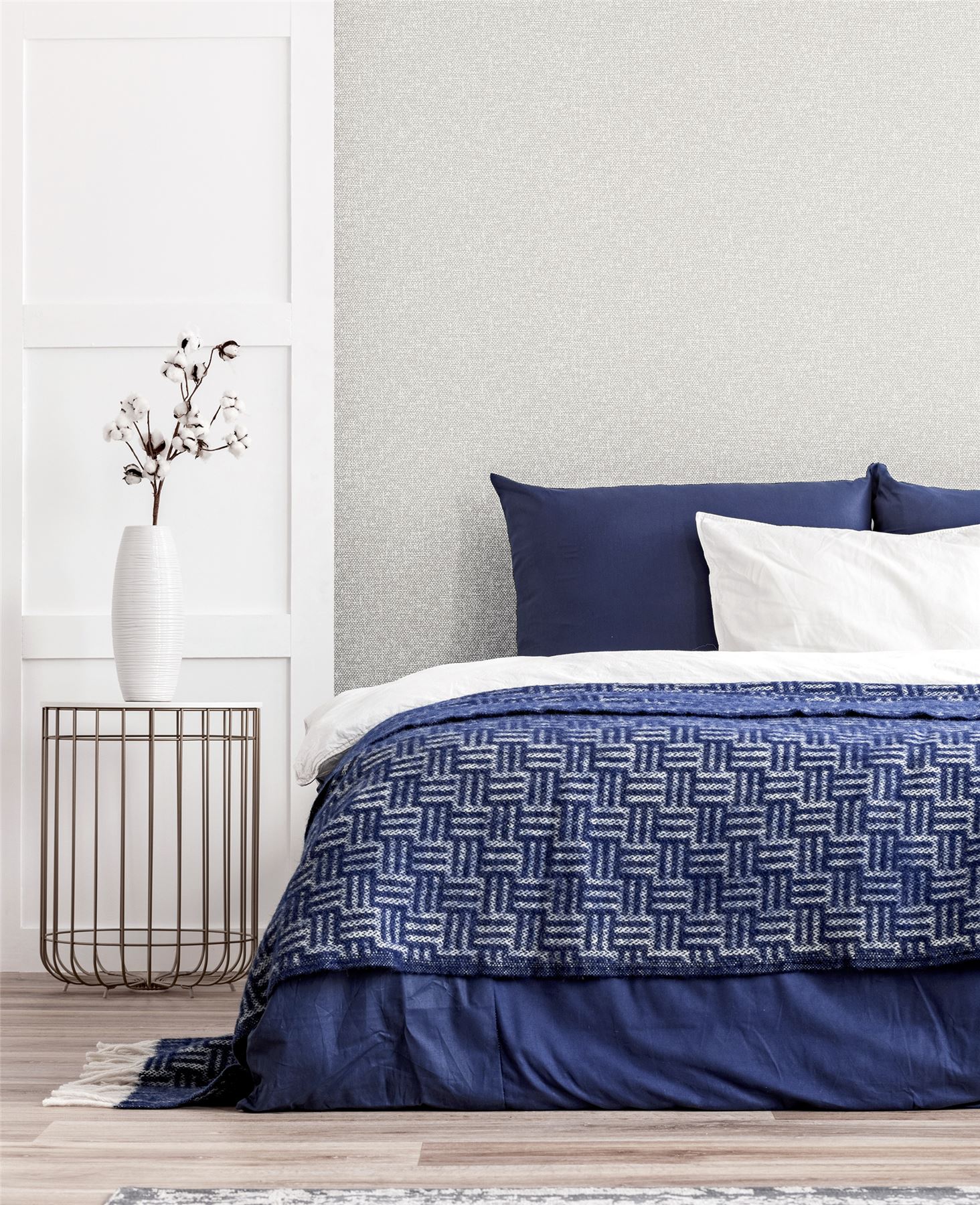 Calico Plain Neutral Wallpaper