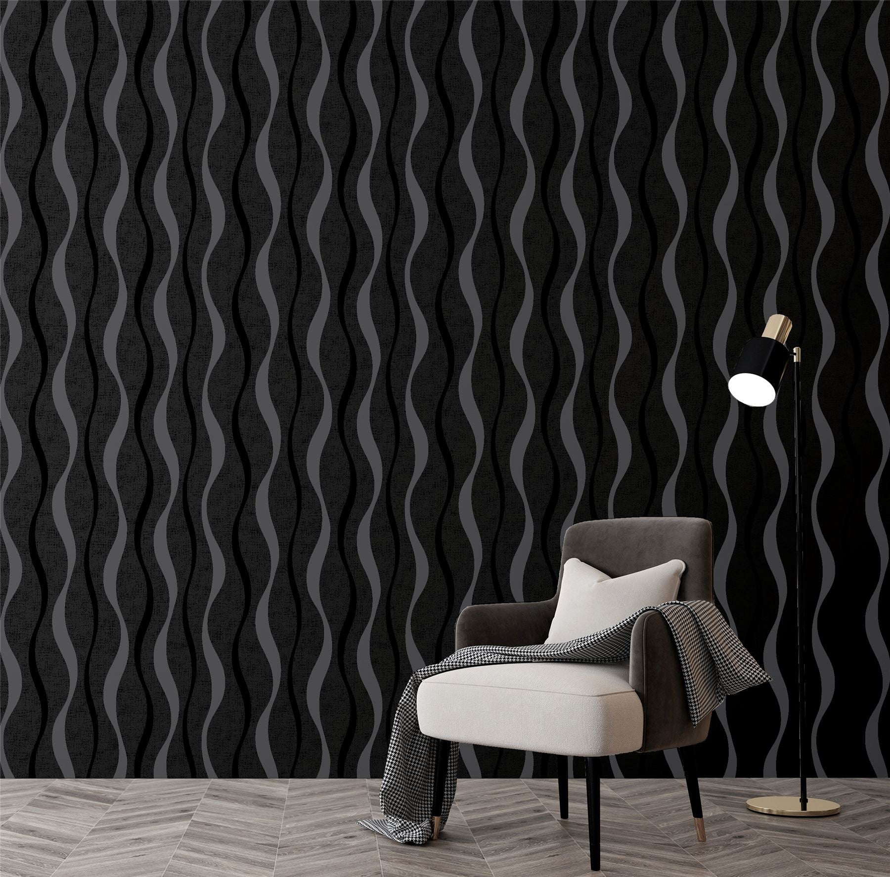Ribbon Geo Black sw12