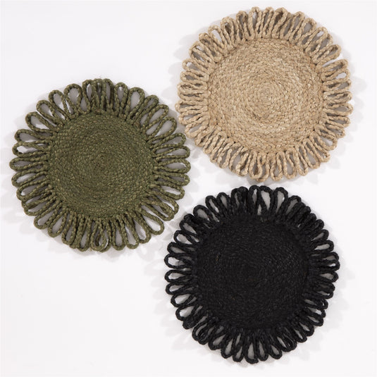 Thames Jute Star 36x36cm Natural Set of 2 Placemats