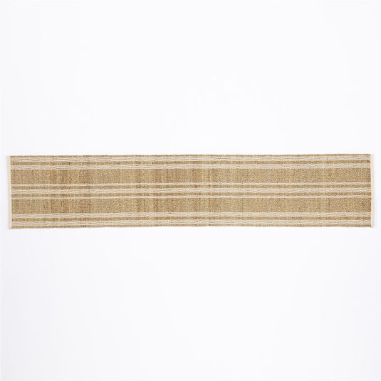 Tay Seagrass/ Cotton 35x180cm Cream Table Runner