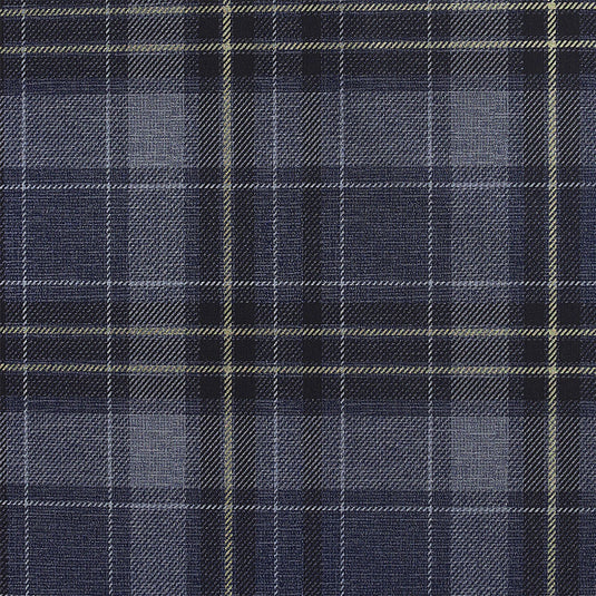 Twilled Plaid Navy/Gold Wallpaper sw12