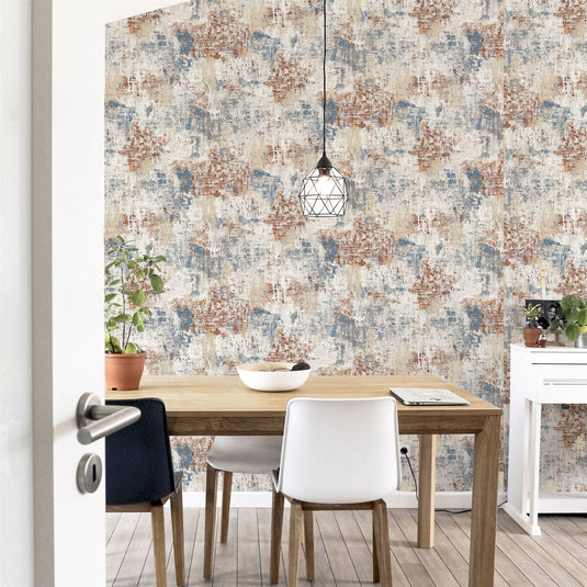 Abstract Texture Copper Navy sw12
