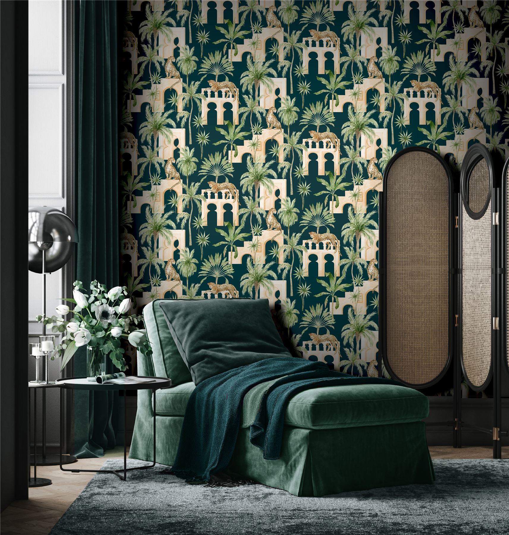 Leopard Arches Wallpaper