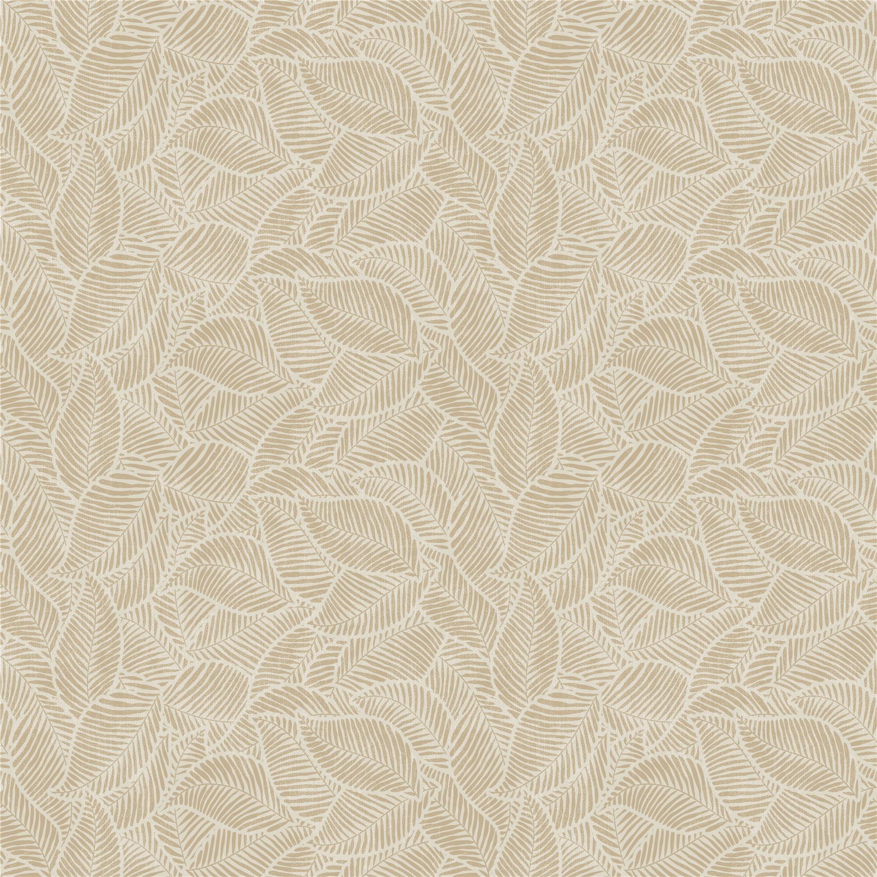 Leaf Print Rust Wallpaper