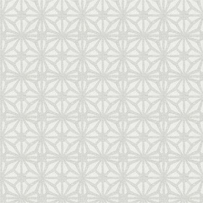 Moorish Mosaic Light Grey and Silver Wallpaper