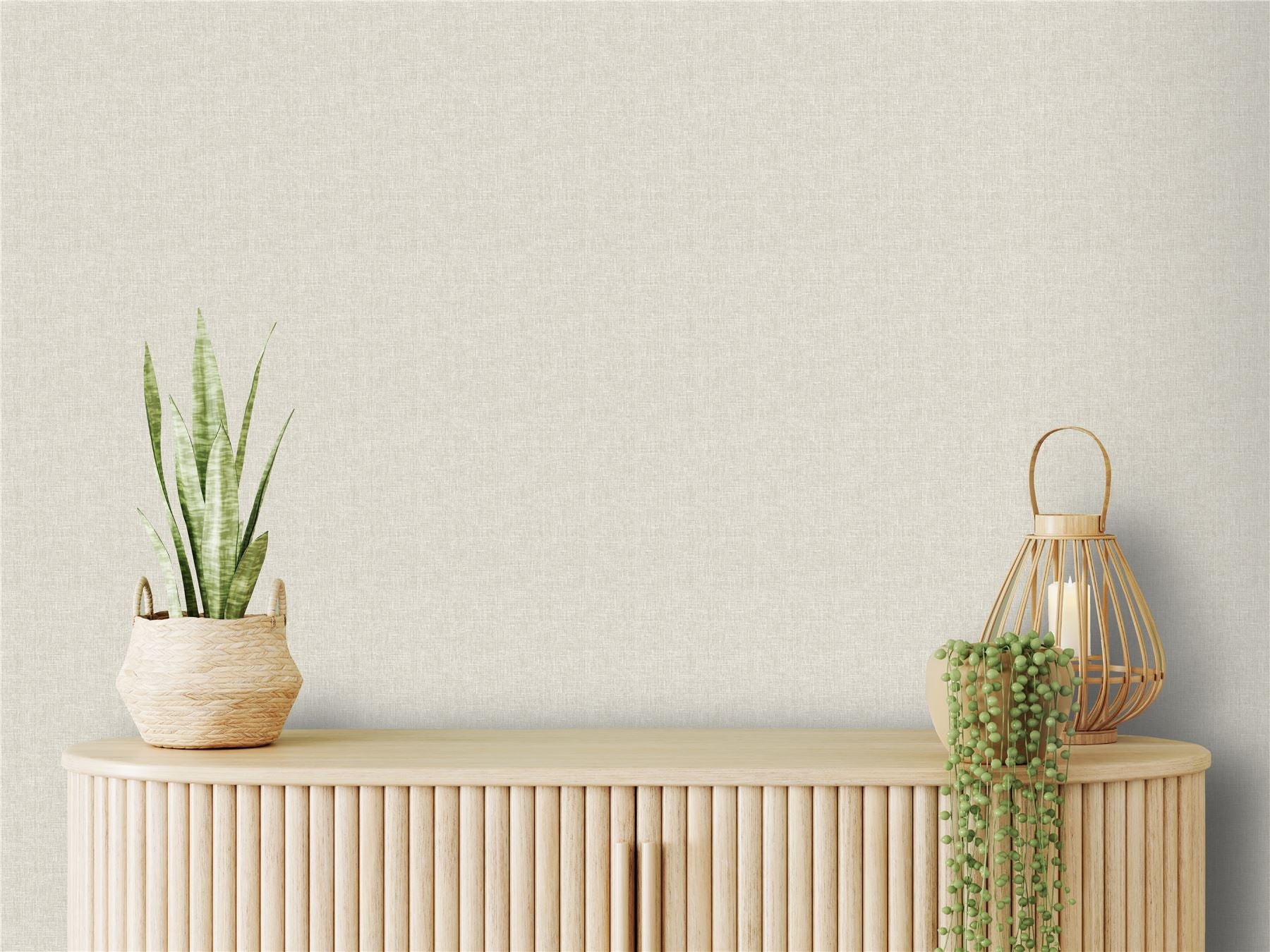 Fabric Texture Neutral Wallpaper