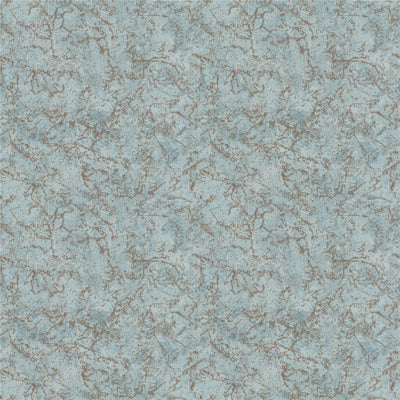 Textured Marble Soft Blue / Gold Wallpaper