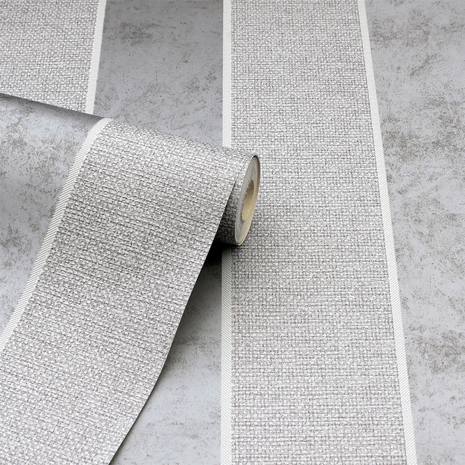 Calico Stripe Grey Wallpaper sw12