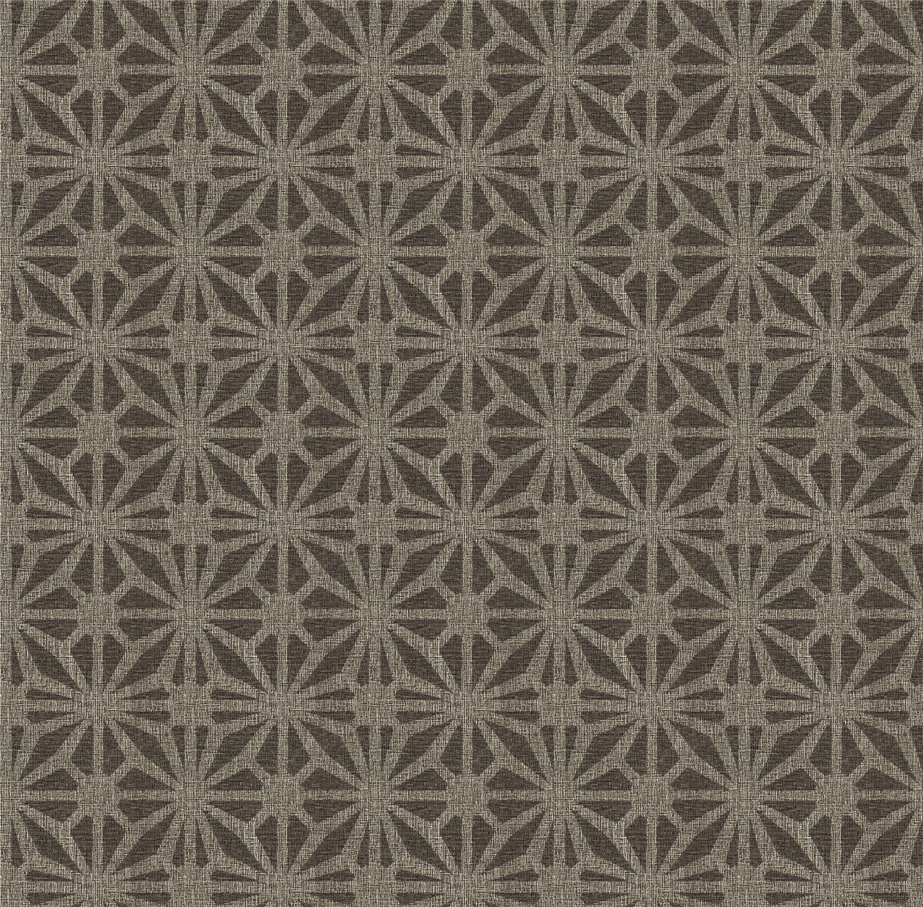 Moorish Mosaic Chocolate Brown Wallpaper