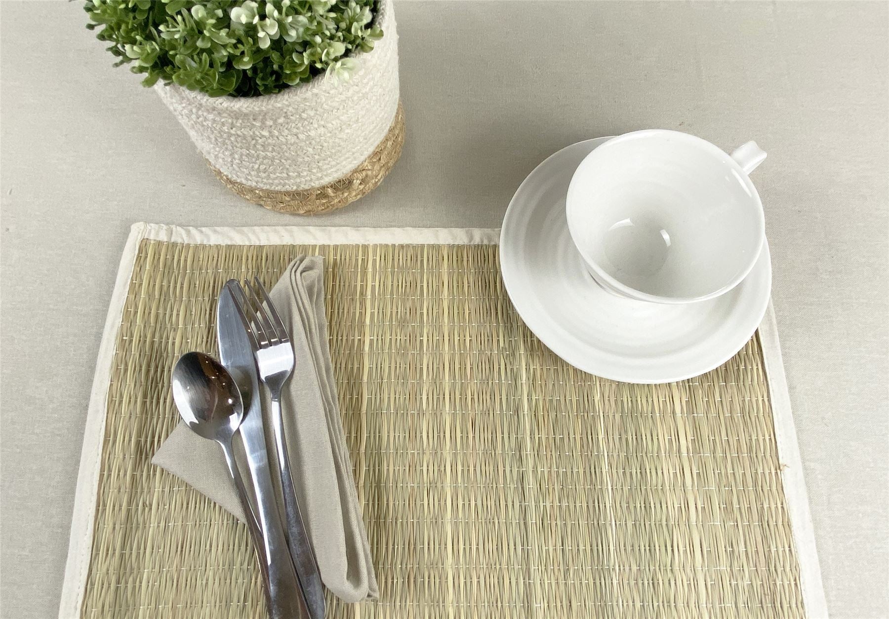 Spey Dry Grass 35x45cm Cream Set of 2 Placemat